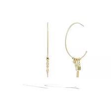 Aretes De Aro Con Amuleto Iconico Para Mujer De Coach