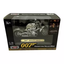 Bmw R 1200 C Motormax 1/18 007 Tomorrow Never Dies Color Crema