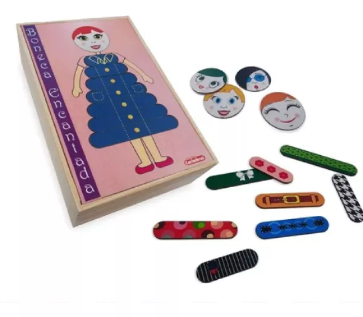 Caixa Boneca Encantada Brinquedo Educativo Menina 3 Anos