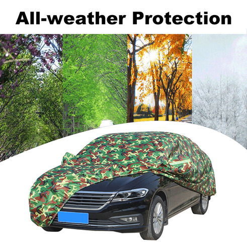 Funda Protectora Para Auto Jeep Impermeable Exterior 5.3m Foto 4