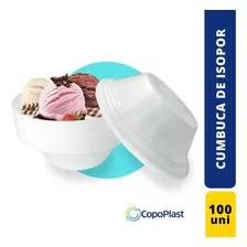 Cumbuca De Isopor Pote Descartável 300ml C/ 100 Uni