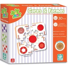 Jogo Cores E Formas 30 Peças Nig Brinquedos 0416