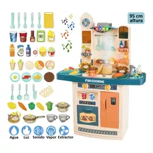 Cocina Cocinita Juguete Luz Sonido Vapor Aire Chef Infantil