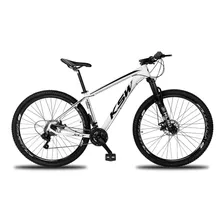 Mountain Bike Ksw Xlt 100 Aro 29 19 27v Freios De Disco Hidráulico Câmbios Shimano Altus Y Shimano Alivio Cor Branco/preto