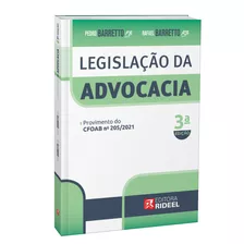 Legislação Da Advocacia - 03ed/22, De Barretto, Pedro E Barretto, Rafael. Editora Rideel Editora ( Bicho Esperto ), Capa Mole Em Português, 22