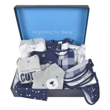 Set De Ropa De Regalo Gerber Baby De 14 Piezas, Azul, 0-3 Me