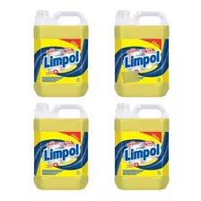 4 Unid. Detergente Liquido Limpol Galão 5 Litros Neutro 