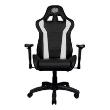 Silla Gamer Cooler Master Gaming Caliber R1 Black/white Color Blanco/negro Material Del Tapizado Cuero Sintético