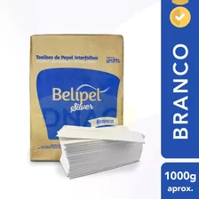 Papel Toalha Interfolha 1000 Folhas Simples Descartável Banheiro