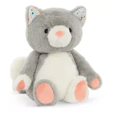 B. Toys By Battat - Gato De Peluche Gatito Súper Suave. Color Gris/blanco