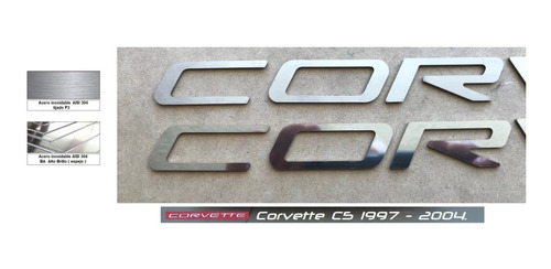 Letras Logotipo Chevrolet Corvette C5 1997 - 2004 Foto 9