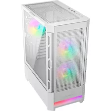 Armario Cougar Air Face Rgb Para Jugadores, Cristal, 3 Ventiladores, Color Blanco