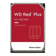 Disco Duro Western Digital Wd Red Plus Nas De 4tb Sata Color Rojo