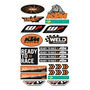 Ktm Ready To Race Kit De Stickers Con Resina Planilla Kr07