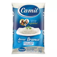 Arroz Agulhinha Tipo 1 Camil Pacote 2kg