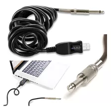 Cable Usb Digital A Plug 6,5mm Guitarra Bajo 3 Mts