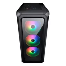 Gabinete Gamer Cougar Archon 2 Atx Vidro 3x Cooler Rgb Preto