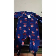 Mameluco Para Bebe Mlb Chicago Cubs Baseball Cachoron Pijama