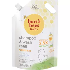  Burt's Bees Baby Shampoo & Wash Refill, Jabon No Irritante S