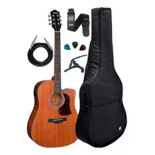 Violão Shelby Folk Elétrico Sgd195c Stnt + Kit Capa Luxo