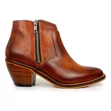 Botas Mujer Texanas Cuero Taco 7cm Gravagna 4015