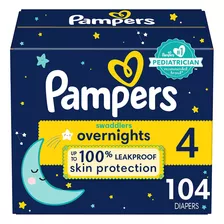 Pañales Tamaño 4, 104 Recuento - Pampers Swaddlers Durante L Género Sin Género Tamaño Grande (g)