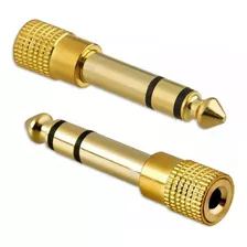 2 Adaptador P2 P10 Gold Senheiser Akg Sony Koss Pionner Som