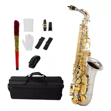 Saxofón Alto En Mi Bemol, Latón, Saxofón 802, Tipo Llave, In