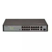 Switch 16 Portas Fast Poe 2 Gigabit Sf 1821 Poe Intelbras