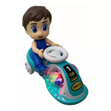 Muñeco Luminoso Musical En Moto Juguete Para Niño