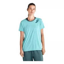 Remera Mujer Saucony Manga Corta Rested Petrol