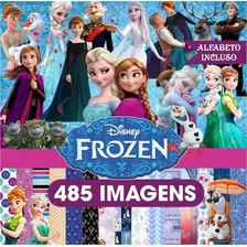 Kit Digital Frozen O Mais Completo Scrapbook Arquivo Png