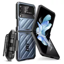 Funda Resistente Para Samsung Z Flip 4 Supcase Unicorn Azul