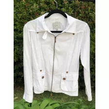 Campera Kill Blanca Con Bolsillos