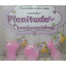 Sabonetes Rosa Tema Safari Menina+tag Personalisa+laço+tule