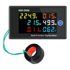 Medidor Digital Monofásico Multifuncional Com Display Lcd Ac