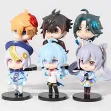 6 Figuras Genshin Impact Tartaglia Zhongli Xiao Ganyu Keqing