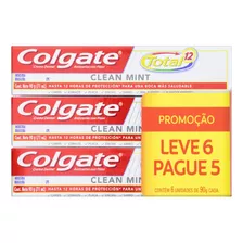 Pasta De Dentes Infantil Colgate Total 12 Clean Mint Em Creme Sem Glúten Pacote X 6