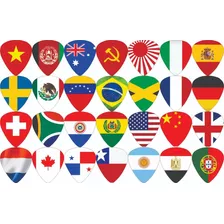 Palhetas Personalizdas Bandeiras Mundial.