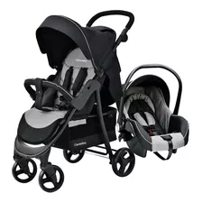 Coche Carestino City Travel + Accesorios Gris Melange