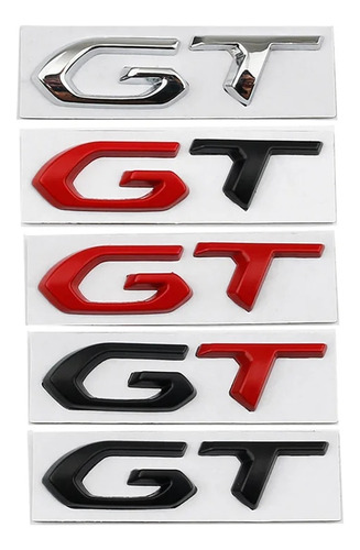 3d Metal Gt Badge Sticker Para Compatible Con Kia Foto 2