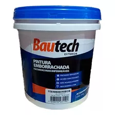 Pintura Emborrachada Impermeabilizante Branco 4kg Bautech