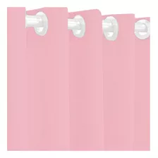 Cortina Para Janela Corta Luz Blackout 280x250 Admirare Cor Rosa