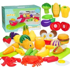 Juego Corte Alimentos Niños Fruta Verduras Aprender Cortar
