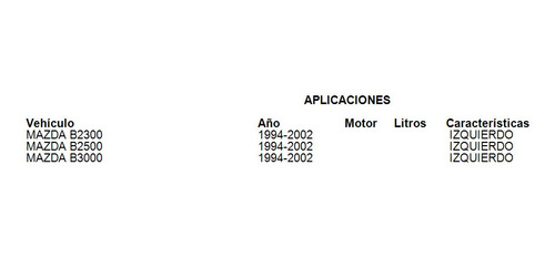 Manija Exterior Izquierda Mazda B2300 1994 1995 1996 1997 Foto 4