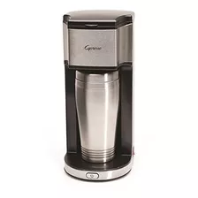 Capresso 425 On-the-go Cafetera Personal, Plata / Negro.