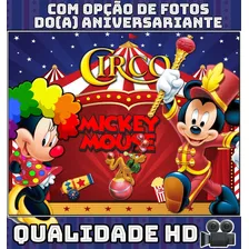 Convite Animado Em Vídeo Circo Do Mickey Mouse