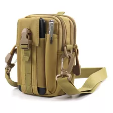 Shoulder Bag Tática Multiuso Estilo Militar De Lado Ombro