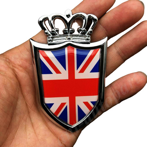 Emblema Escudo Corona Bandera Reino Unido Auto Mg Mini Rover Foto 8