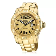 Relógio Masculino Everlast Dourado A Prova D'água 100 M Nfe